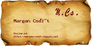 Margan Csát névjegykártya